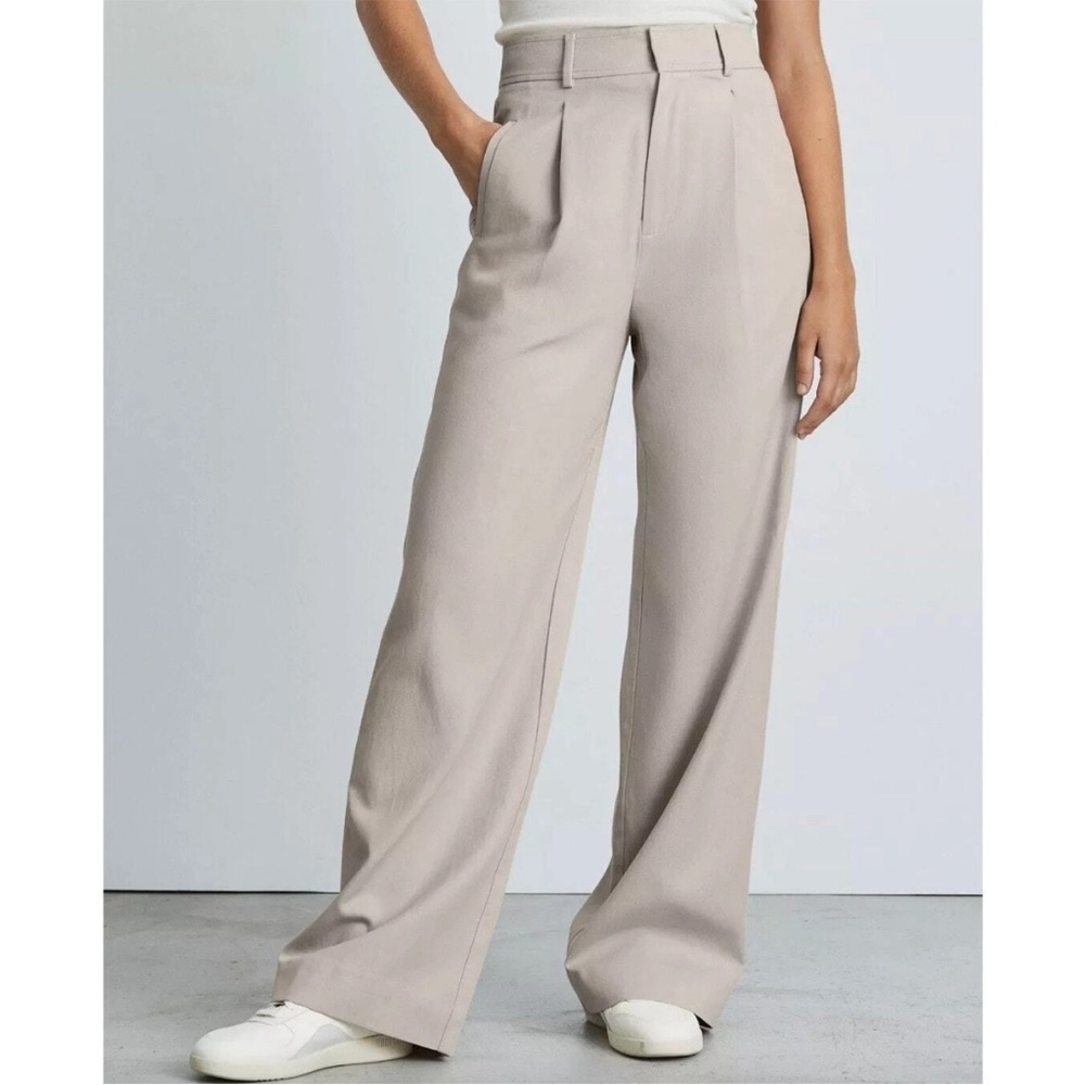 Everlane The Way-High Drape Pant In Sandstone nwt - Picture 2 of 10
